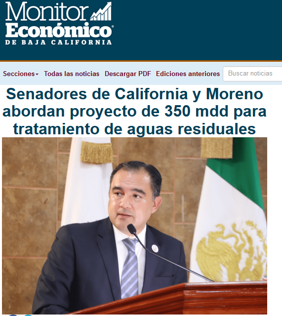 Senadores de California y Moreno abordan proyecto de 350 mdd para